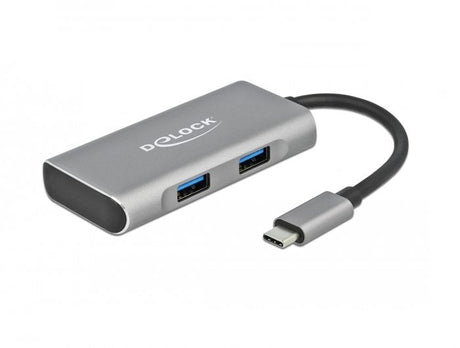 EAN 4043619632602 - DeLOCK 63260 hub de interfaz USB 3.2 Gen 2 (3.1 Gen 2) Type-C 10000 Mbit/s Gris imagen 1