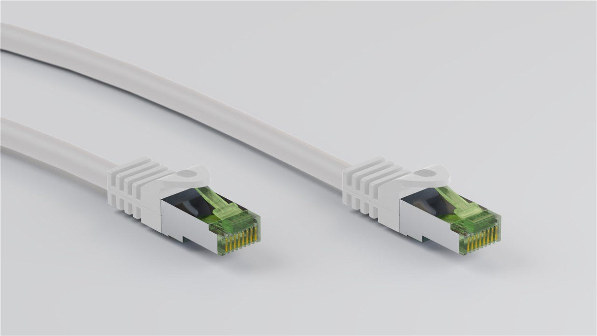 Goobay Rj45 Cable De Red Con Cat 8.1 S Ftp Cable A Granel 10m, Blanco