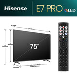 EAN 6942351402802 - Hisense 55E77NQ PRO 139,7 cm (55") 4K Ultra HD Smart TV Wifi Negro 450 cd / m² imagen 2