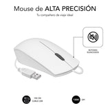 Ratón Subblim Business Silencioso Hasta 1200 Dpi Blanco