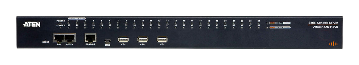 48-Port Serial Console Server With Cisco Support, Auto-Sensing Dte/Dce, Usb Storage Support And Power/Lan Redundancy
