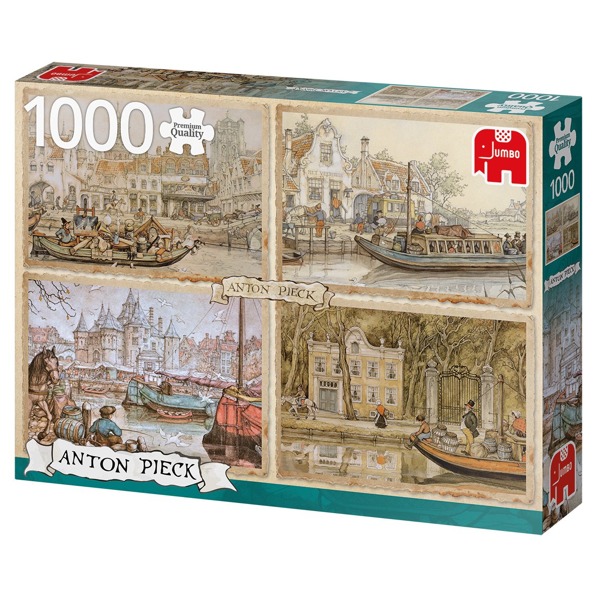 Jumbo Puzzle Anton Pieck, Barcos Por El Canal