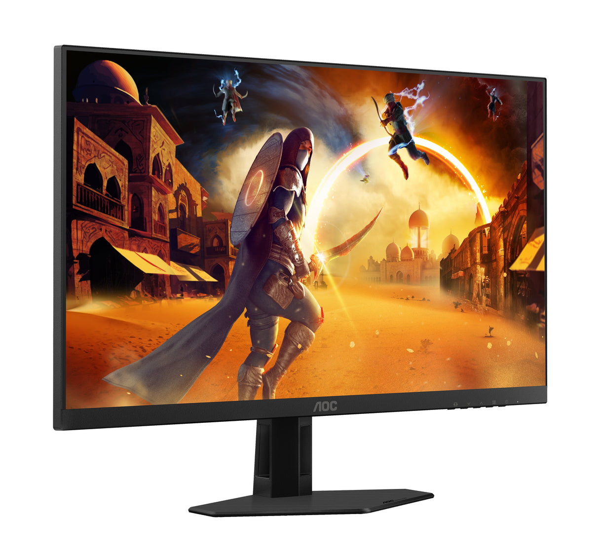 Monitor Gaming  Aoc 23.8" Q24g4re 16:09 2xhdmi+Dp Ips Negro-Rojo Q24g4re