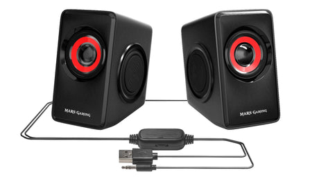 EAN 4713105963144 - Mars Gaming MS1 altavoz Negro, Rojo Alámbrico imagen 4