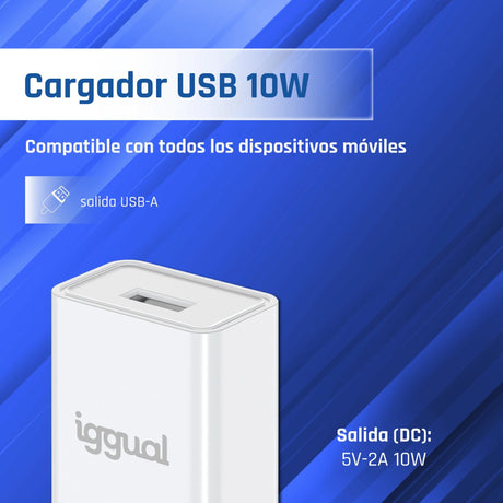 EAN 8435364316924 - iggual IGG316924 cargador de dispositivo móvil Smartphone Blanco Corriente alterna Interior imagen 3