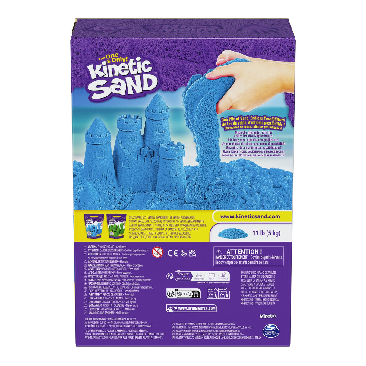 Spinmaster Kinetic Sand - Azul 5 Kilogramm Arena) 6077239