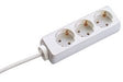 EAN 4016514014255 - Bachmann 3x Schuko H05VV-F 3G 1.50mm² 16A/3680W 3m base múltiple 3 salidas AC Blanco imagen 1
