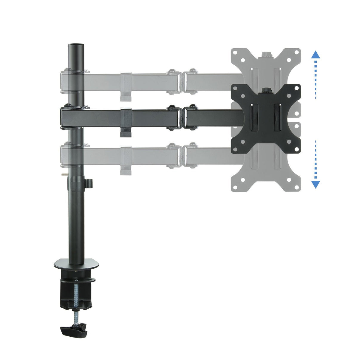 Tooq Soporte De Mesa Con Brazo Articulado Para Monitor De 13"-32" - Giratorio E Inclinable - Gestion De Cables - Peso