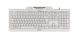 Cherry Tas Kc 1000 Sc Corded Gb-Layout Blanco Gris Smartcard