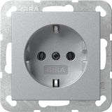 Gira System 55 Toma De Corriente Schuko Aluminio