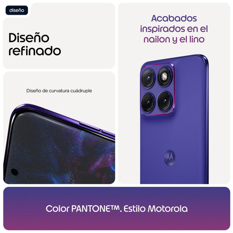 EAN 0840493621739 - Motorola edge 70 fusion 17,2 cm (6.78") SIM doble Android 16.0 5G USB Tipo C 8 GB 256 GB 7000 mAh Violeta imagen 10