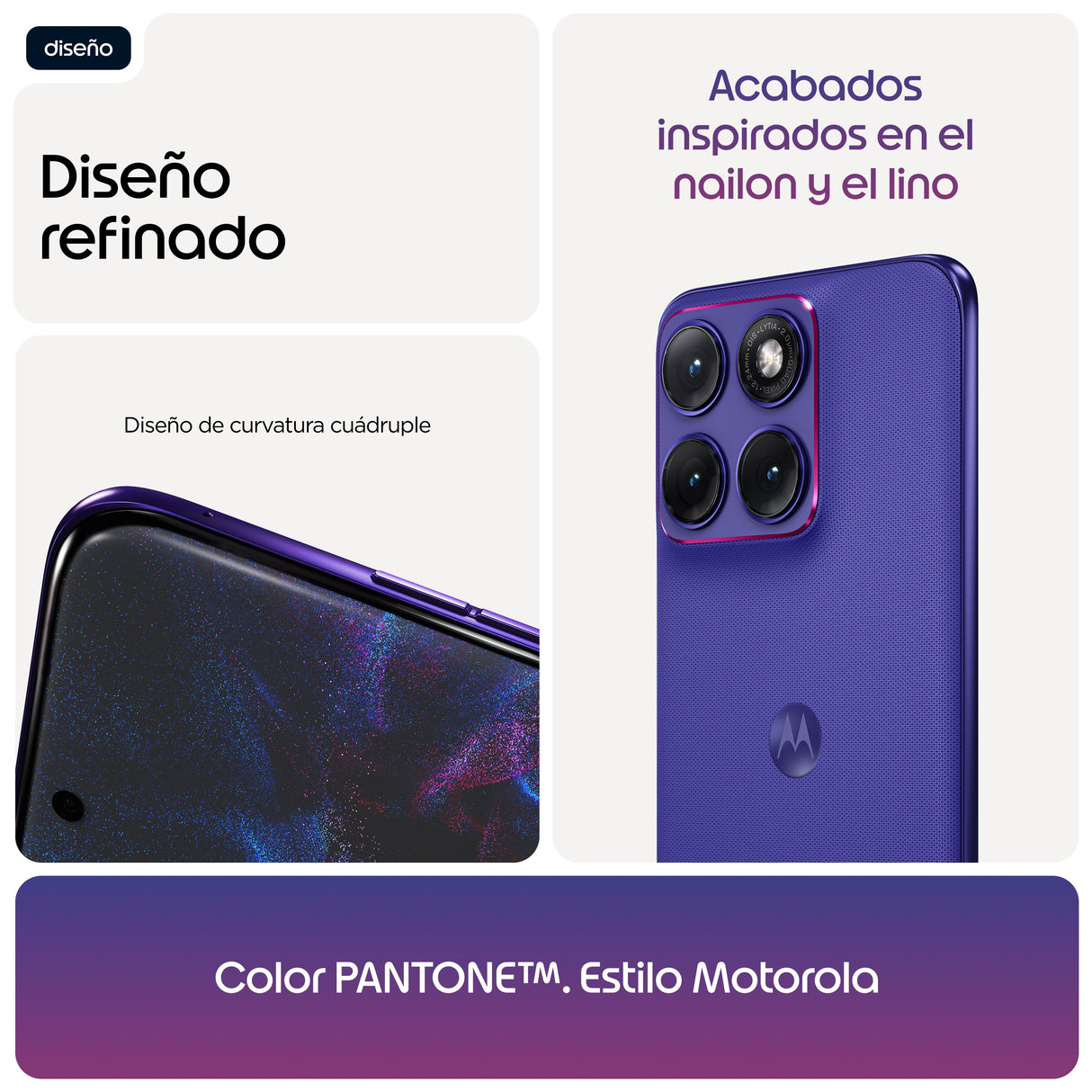EAN 0840493622323 - Motorola edge 70 fusion 17,2 cm (6.78") SIM doble Android 16.0 5G USB Tipo C 12 GB 256 GB 7000 mAh Violet imagen 10