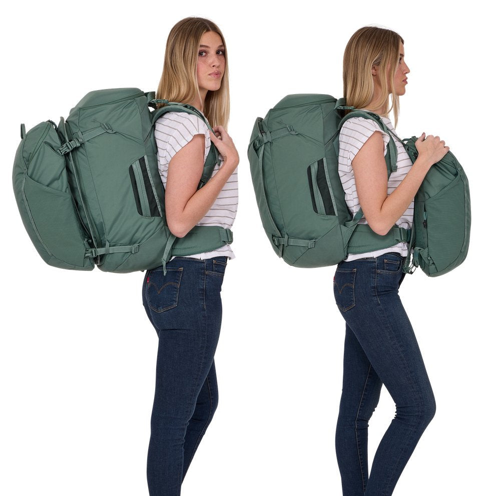Mochila De Viaje Thule Landmark De 60 L Para Mujer - Verde Brumífero