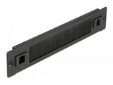 Delock Cepillo De Gestión De Cables Sin Herramienta 1u Negro De 10