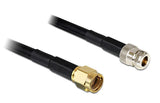 Delock Cable De Antena Rp-Sma Macho > N Hembra Lmr195 1 M