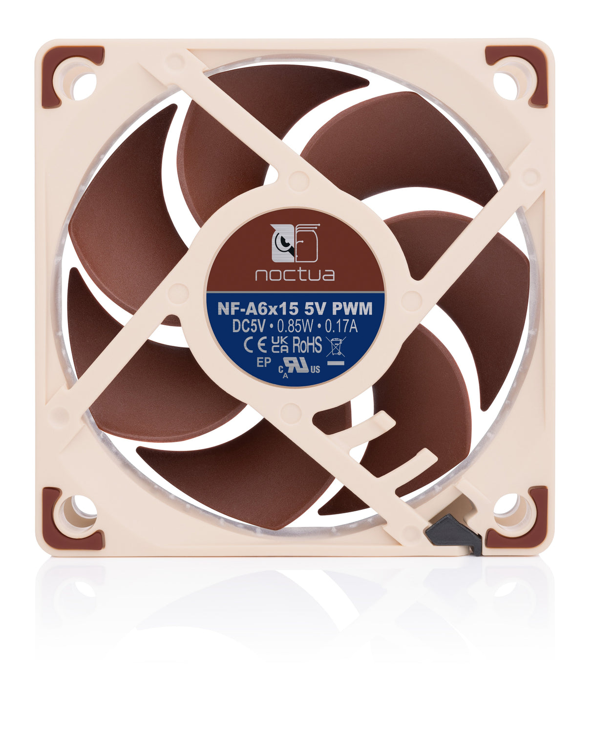 EAN 9010018100174 - Noctua NF-A6X15 5V PWM sistema de refrigeración para ordenador Carcasa del ordenador Ventilador 6 cm Marr imagen 4