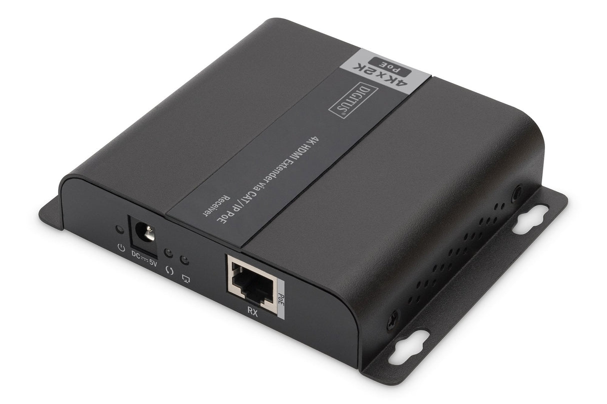 Digitus Set Extensor Hdmi 4k Poe 120m Unidad Receptora Negro