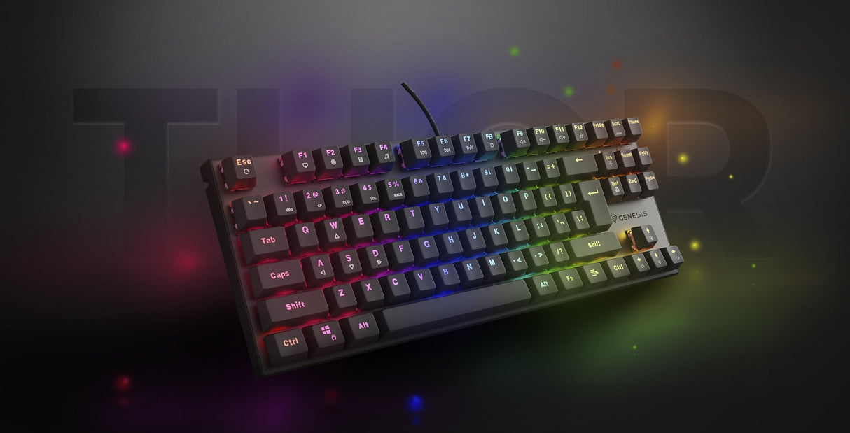 Genesis Thor 303 Tkl Rgb Czarna Outemu Peach Silent