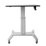 Startech.Com Estacion De Trabajo Movil De Pie Y Sentado Con Superficie De 80cm - De Altura Ajustable - Escritorio Movil 2 Años
