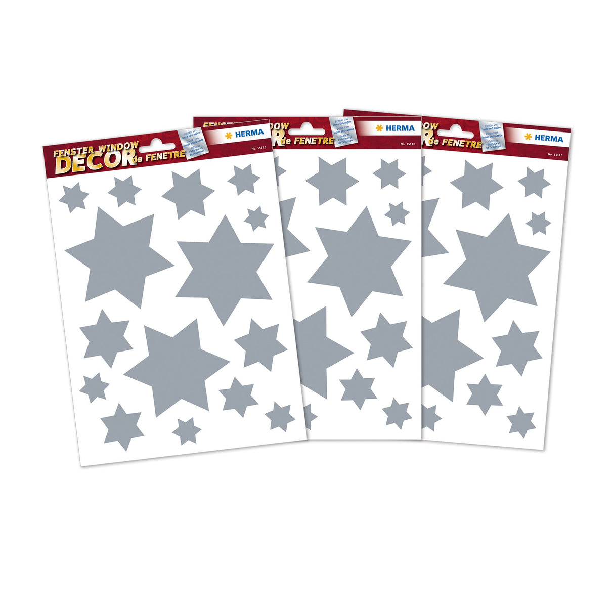 EAN 4008705155472 - HERMA 15547 etiqueta decorativa engomada Plata Desmontable 135 pieza(s) imagen 1