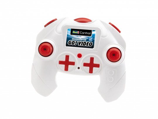 Quadrocopter Go! Video, Drohne Weiss/Rot