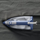 Plancha De Vapor Rowenta Dx1636d1 Suela De Microsteam 300 2400w Golpe De Vapor 120gr/Min Antigoteo Color Azul