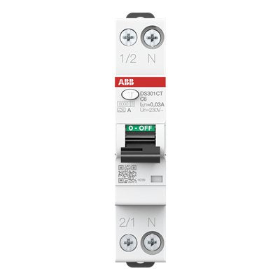 Ds301cb10a30 Ds301ca- Ds301c B10 A30 B10 0,03 Fi Ls-Interruptor 6ka 1p+N