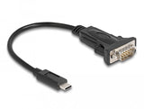 Delock Cable Usb Tipo-C A 1 X Serie Rs-232 D-Sub 9 Pin Macho 0,25 M