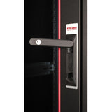 Roline 19-Zoll Netzwerkschrank Basic 32 He, 600x800 Bxt Glastr Schwarz