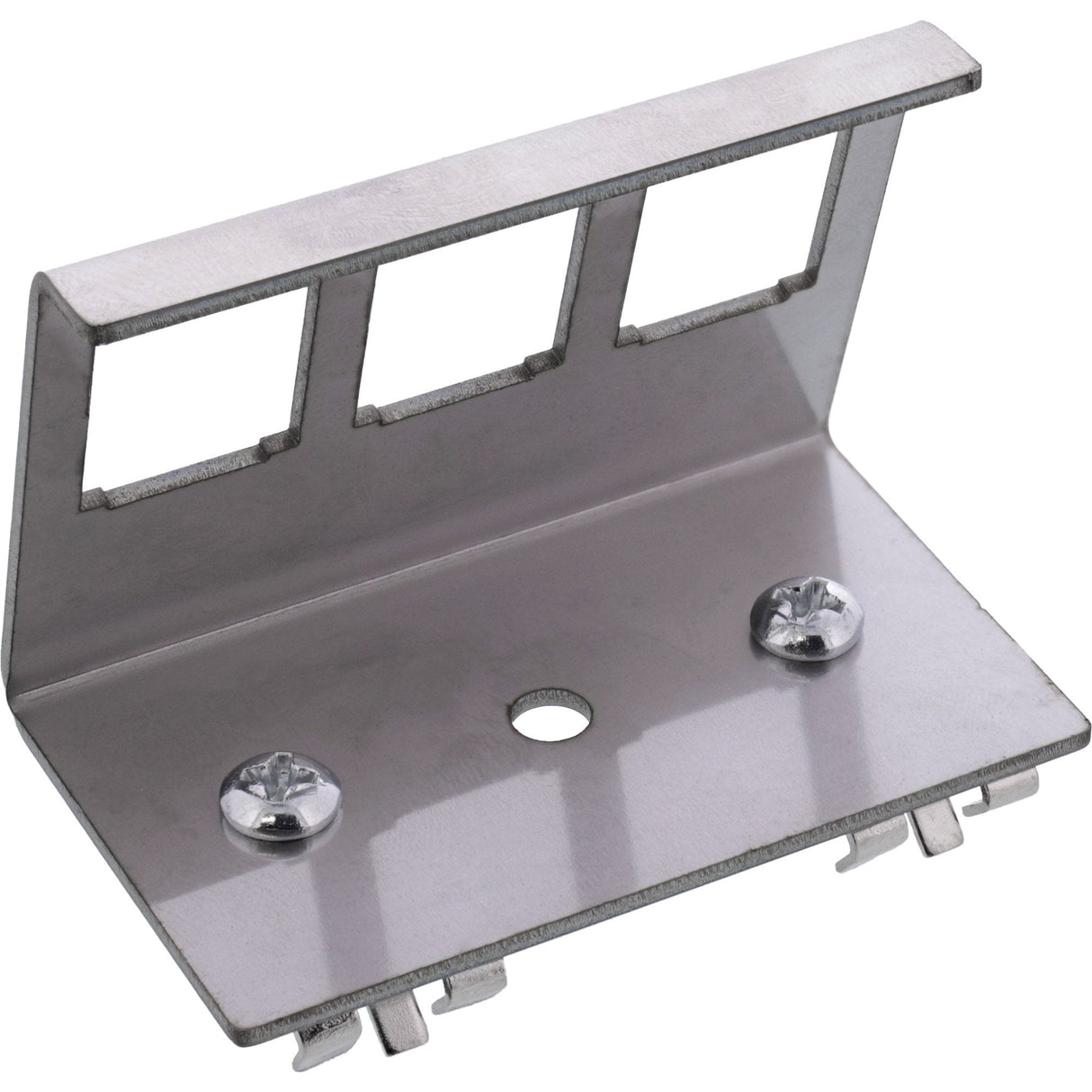 Inline® Keystone Mounting For Din Rail, 3-Port, Metal