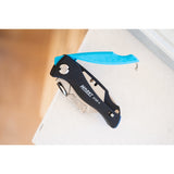 Navaja Hazet 2157-1 (Negro/Azul, Mango Cómodo De Abs Resistente A Golpes) 2157-1 2157-1