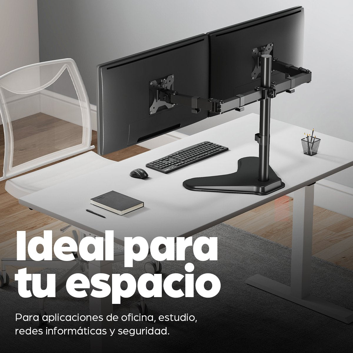 EAN 0766623461559 - Manhattan 461559 soporte para monitor 81,3 cm (32") Escritorio Negro imagen 8