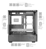 EAN 8435693112709 - Mars Gaming MCLCDPRO carcasa de ordenador Midi Tower Negro imagen 8