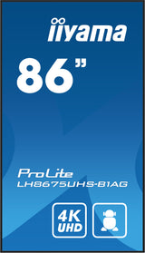 Monitor Public 86 Iiyama Lh8675uhs-B1ag Uhd