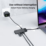 Estación De Acoplamiento Green Cell Ak50, Adaptador, Hub Usb-C 7in1 (3xusb, Hdmi, Sd (4k, Dex))