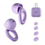 Tapones De Silicona Ngs Para Los Oidos Incluye Funda Y 4 Almohadillas Purple