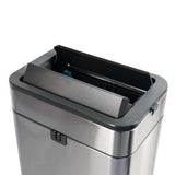 Maul Tret-Abfallbehälter Maulwing 40l Edelmahl Doppeldeckel