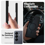 Etui Hybrid Matte Magnetic - Magsafe Samsung Galaxy S25 Czarne
