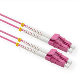 Value Lwl-Cable 50 125m Om4, Lc Lc, Low-Loss-Stecker, Violett, 1 M