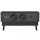 EAN 0043859806812 - Fellowes 100137182 base múltiple 2 m 2 salidas AC Interior Negro imagen 2