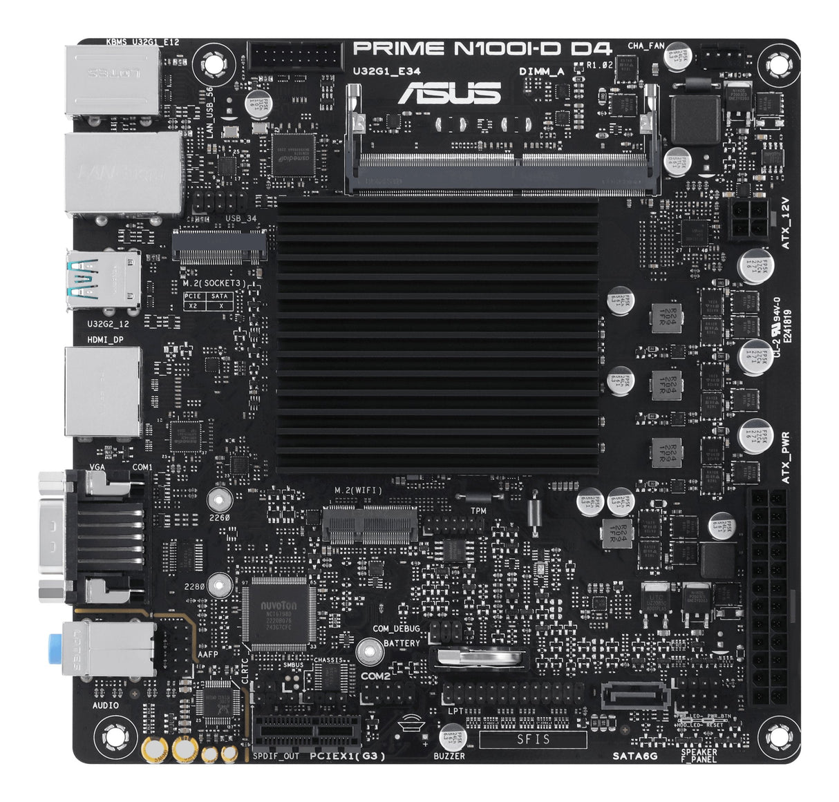 EAN 4711387262320 - ASUS PRIME N100I-D D4 NA (CPU integrada) mini ITX imagen 2