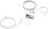 Paquete De Placa Frontal Av Modular Y Cables Cables De 3 Metros 4k A 60 Hz Paquete Simple Para Instalar Pantalla Táctil O Proyector Incluye Caja Trasera De Doble Gang Del Reino Unido Y Marco De Doble Gang Que Acomoda Cinco Módulos Módulos I