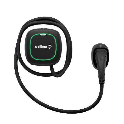 Wallbox Pulsar Max Electric Vehicle Charge, 7 Meter Cable Type 2, 22kw, Dc Leakage + Ocppp, Black