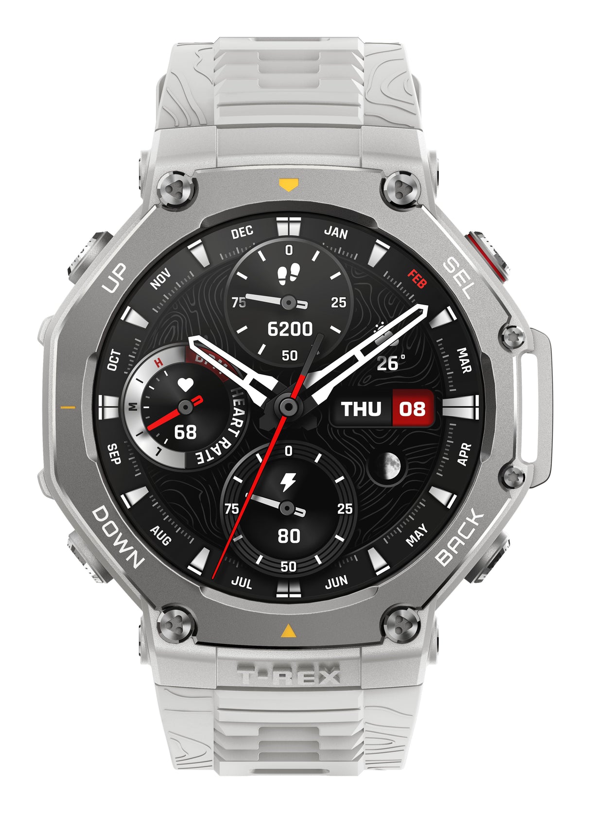 EAN 6970100377804 - Amazfit T-Rex 3 3,81 cm (1.5") AMOLED Digital 480 x 480 Pixeles Pantalla táctil Acero inoxidable GPS (sat imagen 2