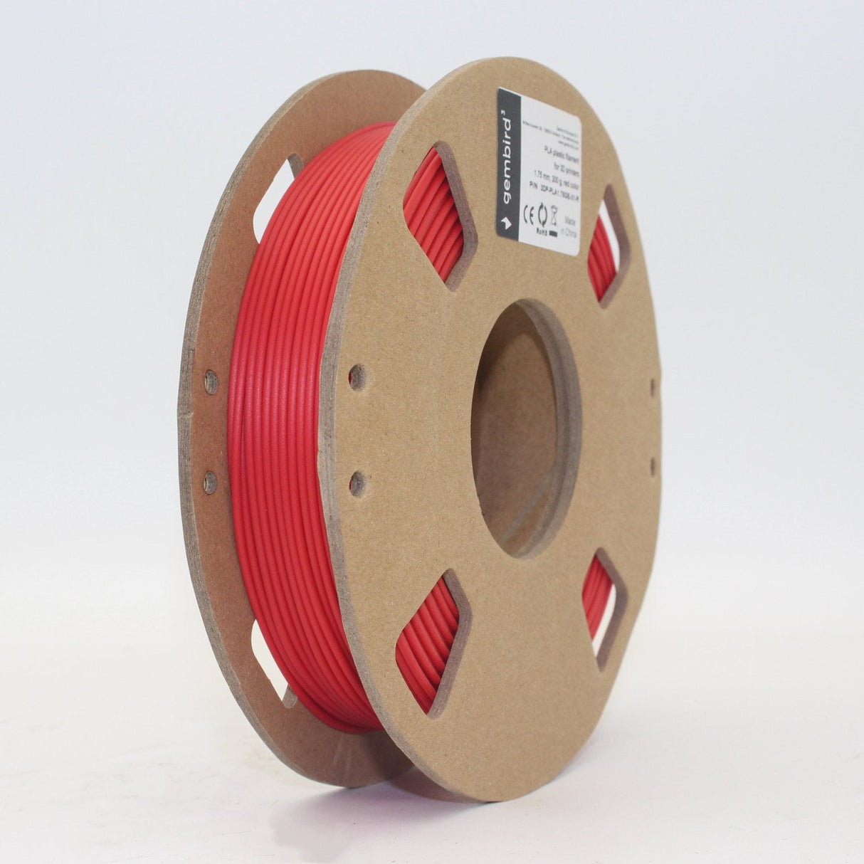 Gembird3 Filament Pla Red 1.75 Mm 200g Gemma Printer 3dp-Pla1.75ge-01-R