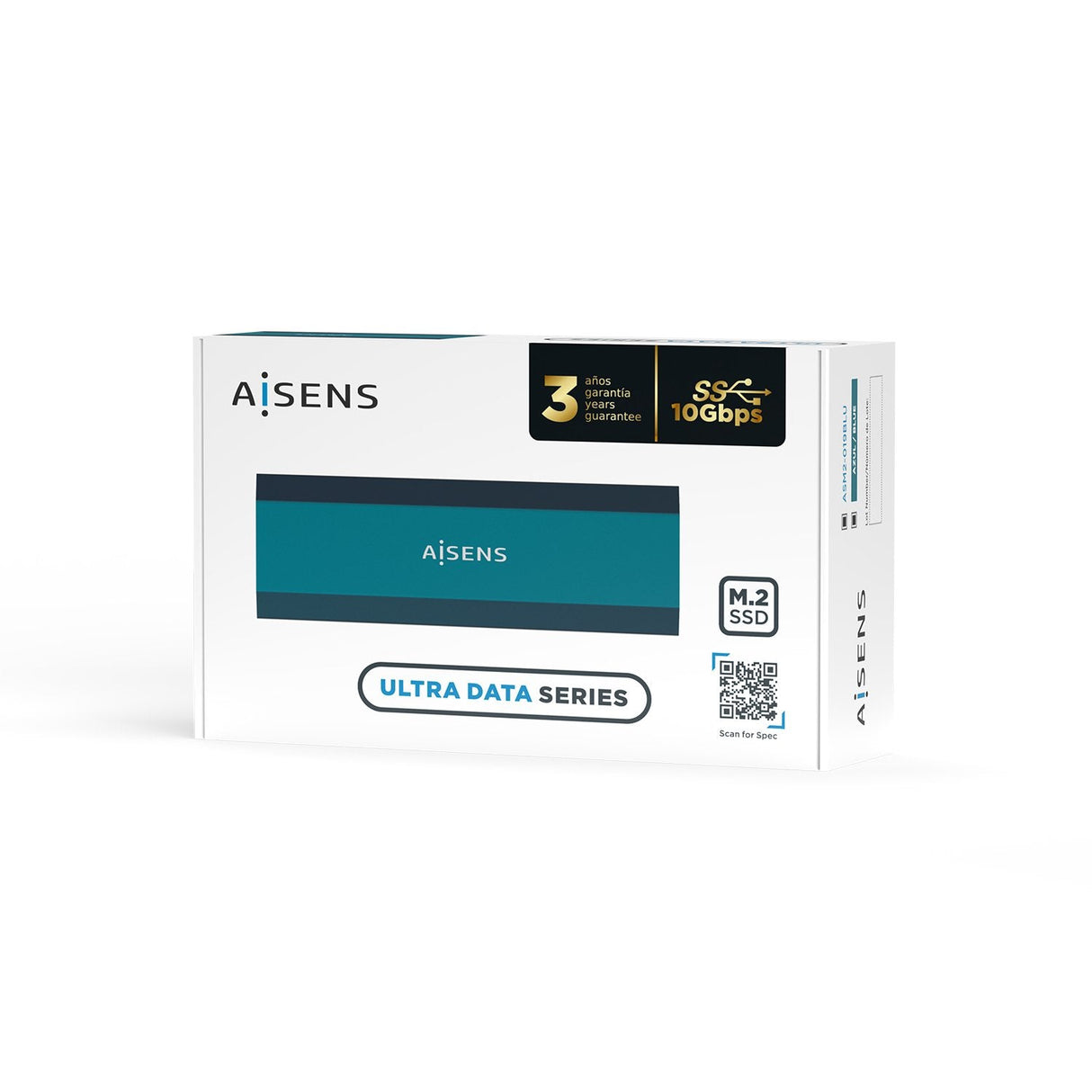 Aisens Caja Externa Para Disco Ssd M.2 Sata Nvme Usb 3.1 Sin Tornillos Asm2-019blu