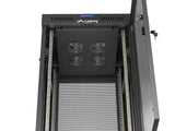 Lanberg Rack Cabinet 19" Free-Standing 24u 600x600 Flat Pack With Mesh Door Lcd Negro V2