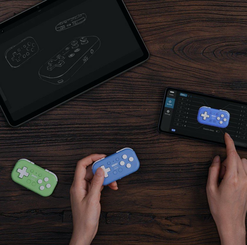 8bitdo Micro Bluetooth Gamepad Azul, Para Nintendo Switch, Android, Raspberry Pi  Ret00384