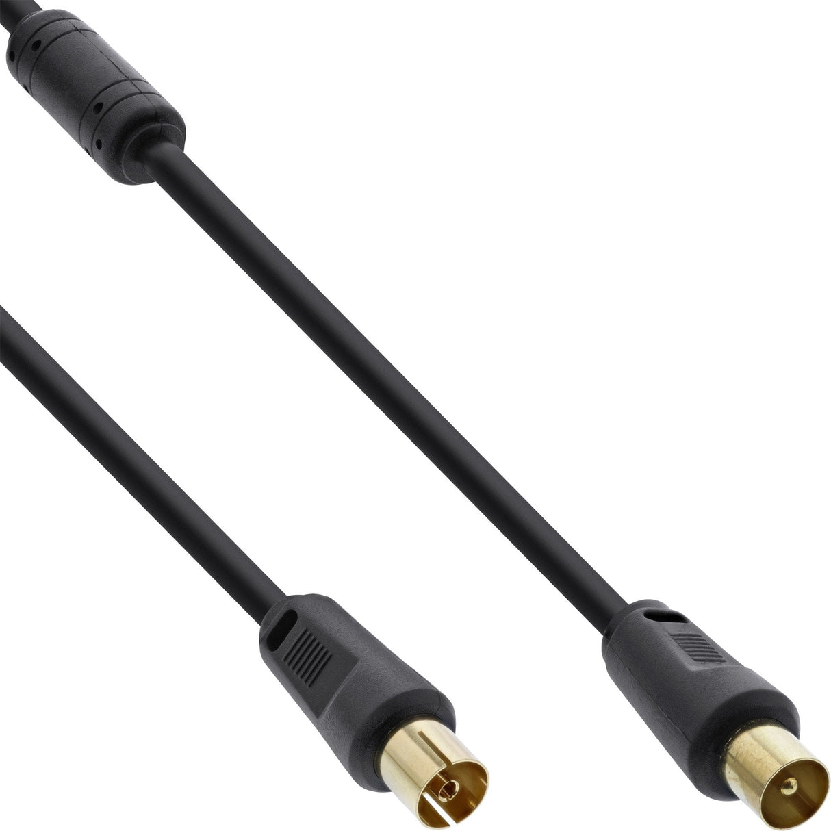Cable De Antena Inline 2x Blindado >85db Negro 1m