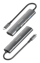 EAN 8435739903162 - AISENS ASUC-7P027-GR base para portátil y replicador de puertos Alámbrico USB 3.2 Gen 1 (3.1 Gen 1) Type- imagen 3